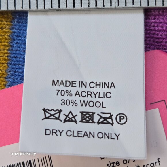 NWT Kate Spade Multi Stripe Wool Blend Scarf - Picture 10 of 12